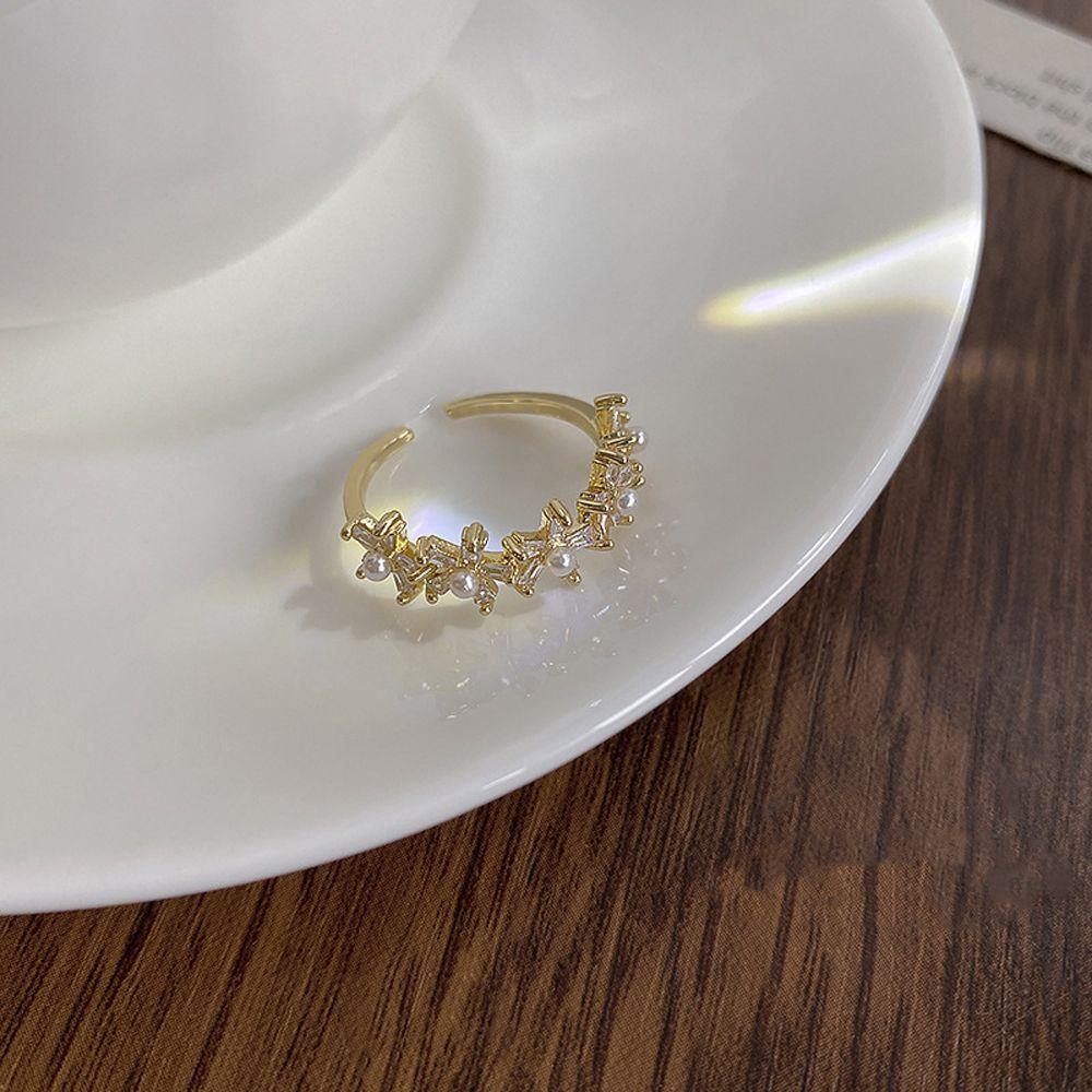 Nhẫn VANES1 Thời Trang Hình Hoa Cổ Điển Ngọt Ngào Cho Nữ