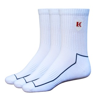 Combo 3 đôi tất nam Cotton thể thao màu trắng DonaKein