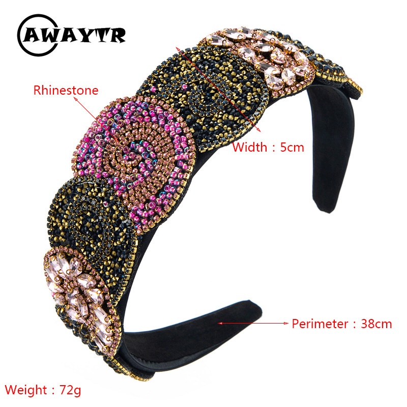 Băng Đô Cài Tóc Đính Đá Thời Trang Sang Trọng Cho Nữ