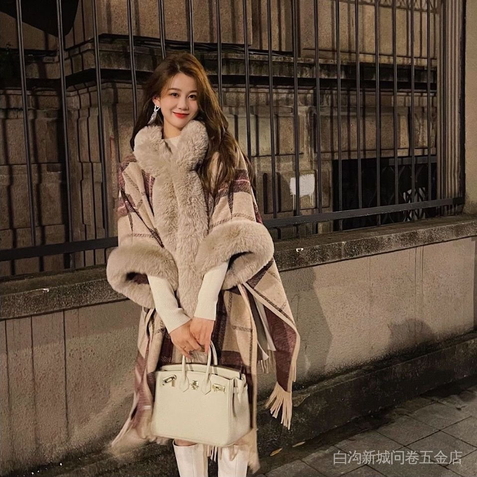 Áo Choàng Dệt Kim Có Mũ Trùm Họa Tiết Bánh Ngọt Phong Cách Retro Thời Trang Thu Đông Mới Cho Nữ