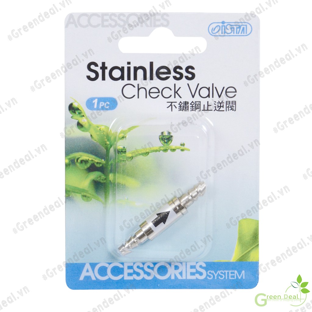 ISTA - Stainless Check Valve | Van 1 chiều Inox cho bình khí CO2 thuỷ sinh