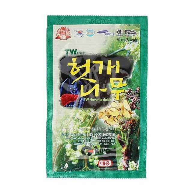 Nước bổ gan tiêu độc Hovenia Taewoong Hàn Quốc Hộp 30 gói