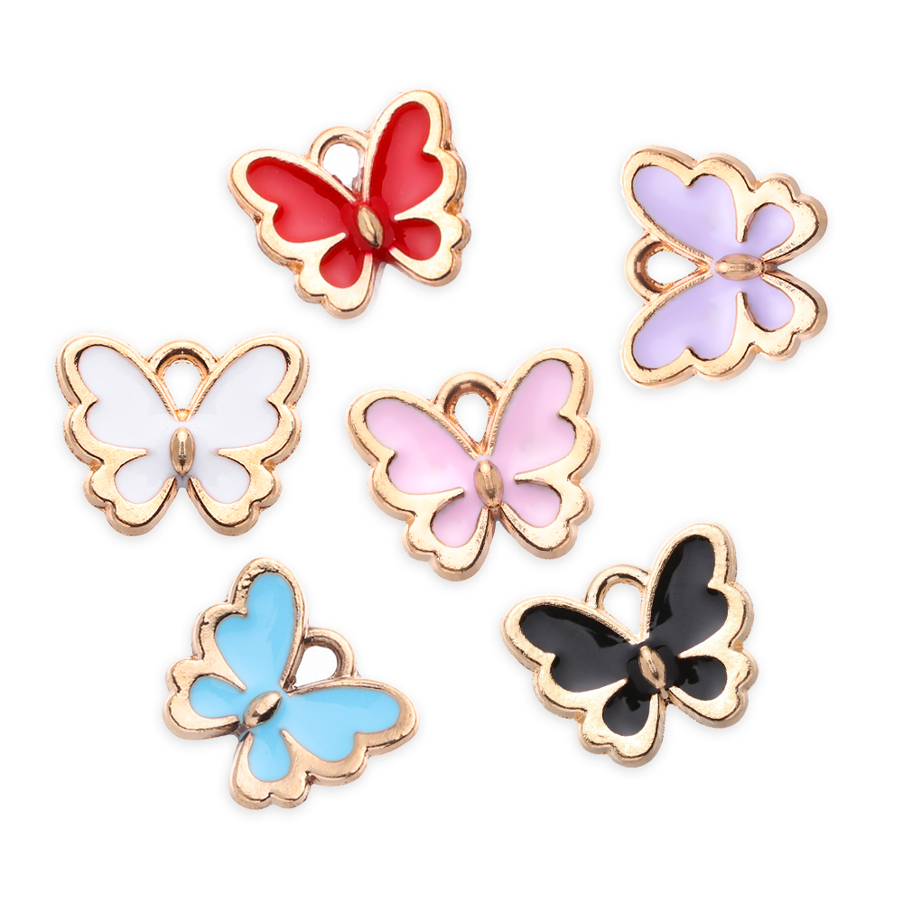 Set 10 Mặt Dây Chuyền Hình Bướm Xinh Xắn