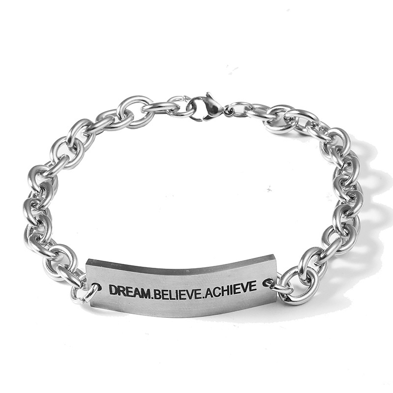 Vòng tay RINHOO mạ bạc 925 mặt thánh giá thời trang cho nam 2021