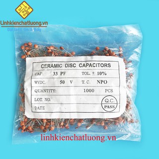 Combo 2 túi tụ gốm 33pF 50V (1000c)