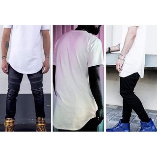 Oval tee (long tee) áo thun tà bầu