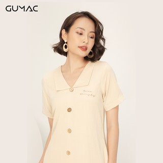 Đầm suông nữ cổ lật GUMAC DA968