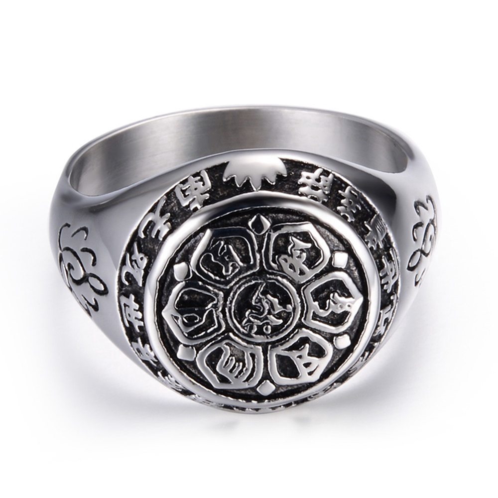 Nhẫn đeo tay khắc hình đức Phật giáo