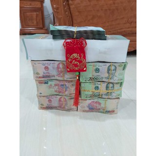 Túi Gấm Đỏ May Mắn Bình An [ Tặng Kèm 1 Gói Nhỏ Bột Thảo Dược Alofa]