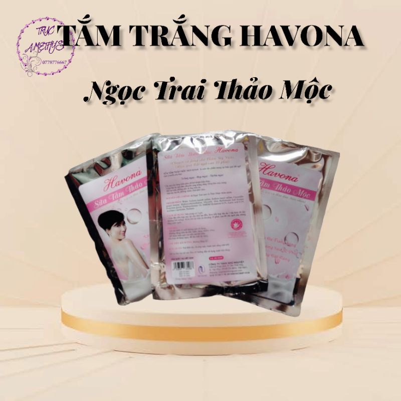 COMBO 3 GÓI TẮM TRẮNG HAVONA NGỌC TRAI