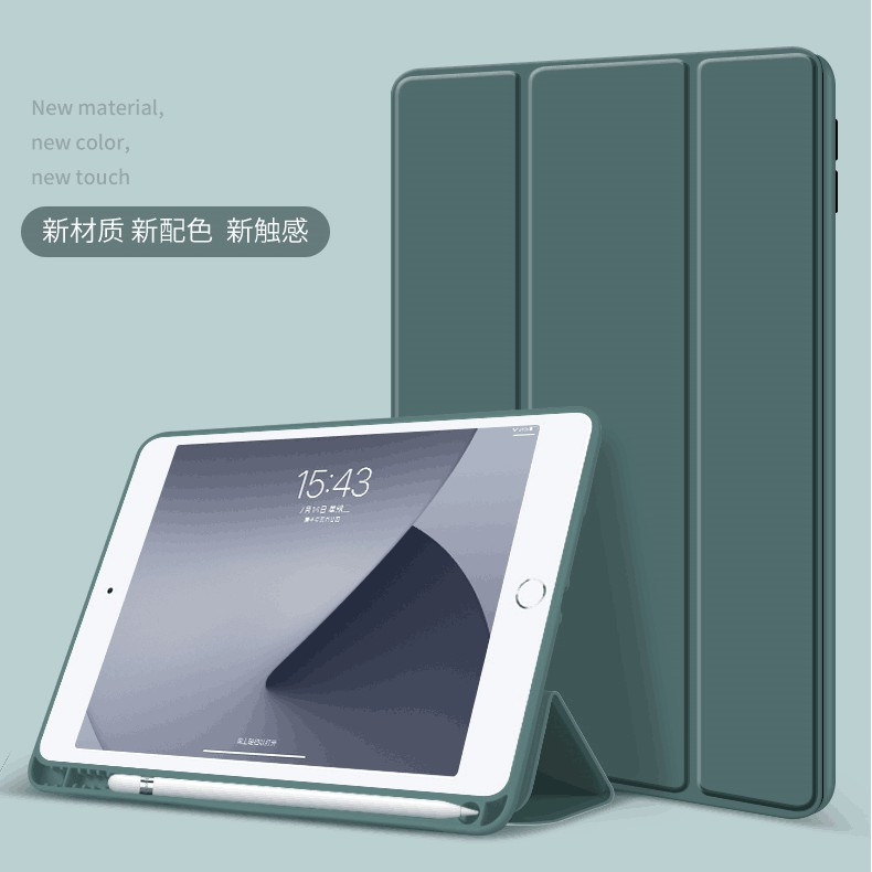 Ốp máy tính bảng siêu nhẹ có ngăn đựng bút cho iPad air4 pro11 8gen 10.2inch 7th iPad6 5 Air 12 iPad Pro 10.5/iPad Air 3 2019 2020