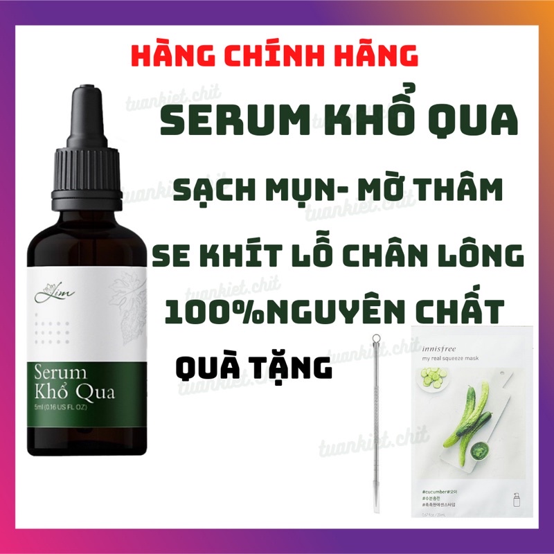 Serum khổ qua mướp đắng Lim giảm mụn mờ thâm nám hiệu quả