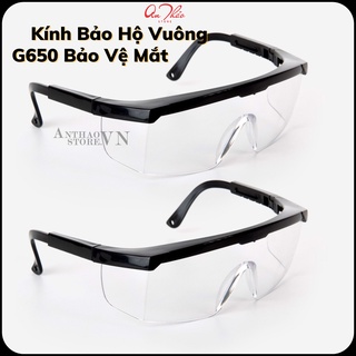 Set 2 cái kính bảo hộ, bảo vệ mắt vuông g650, kính chống bụi cản gió tuyệt đối