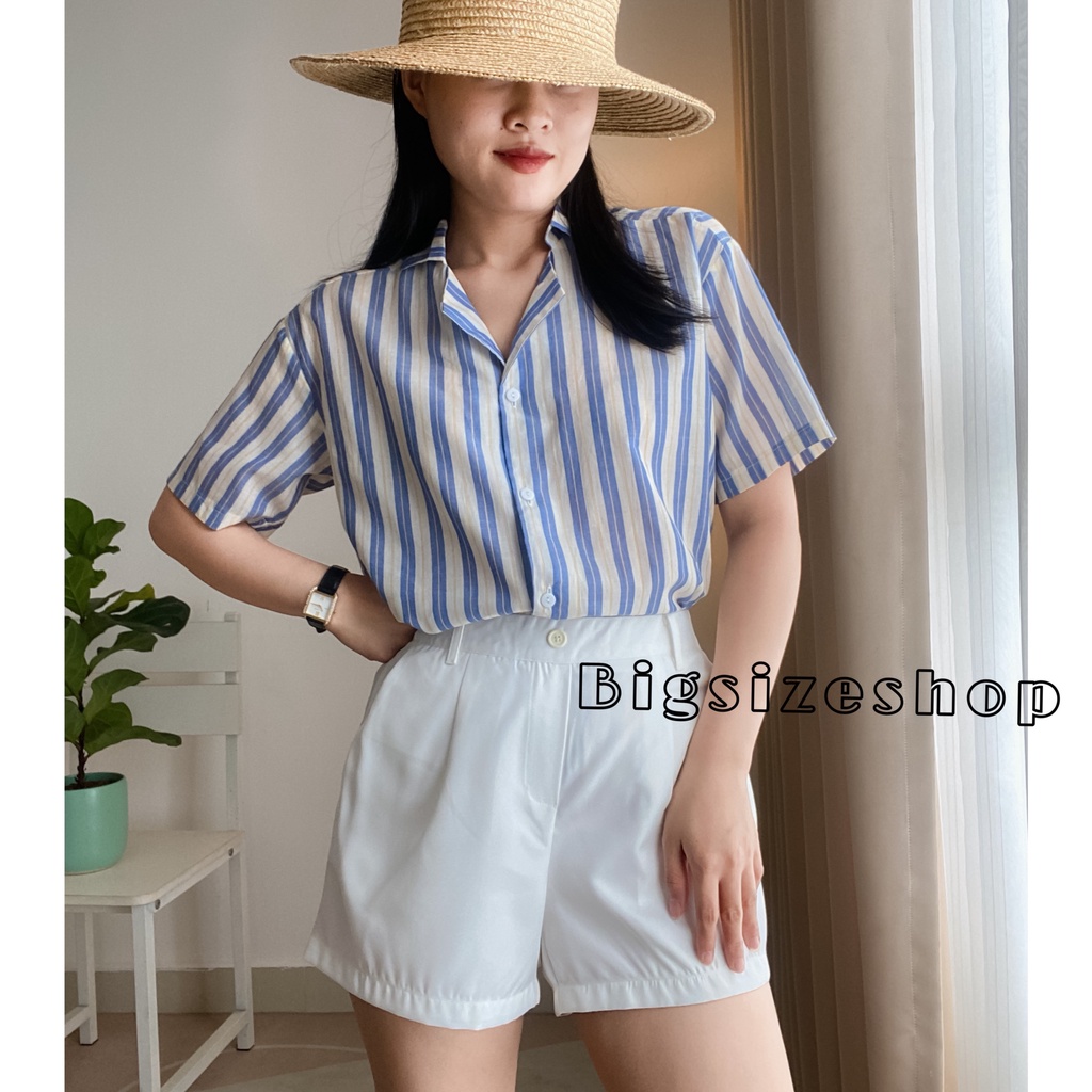 ÁO KẺ XANH CHẤT VẢI MÁT MỊN, NÀNG MẶC ĐI LÀM HAY ĐI CHƠI ĐỀU ĐẸP