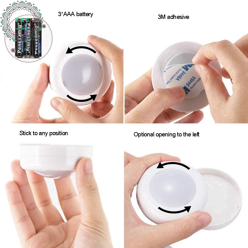 Bộ đèn LED không dây điều khiển từ xa đa năng