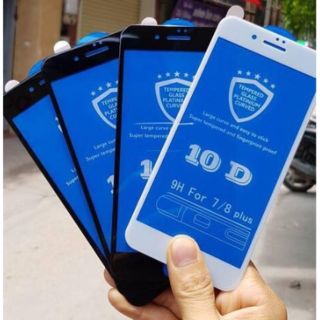Kính cường lực Full màn 10D Xịn IPhone 7 Plus/ 8Plus - Siêu tốt