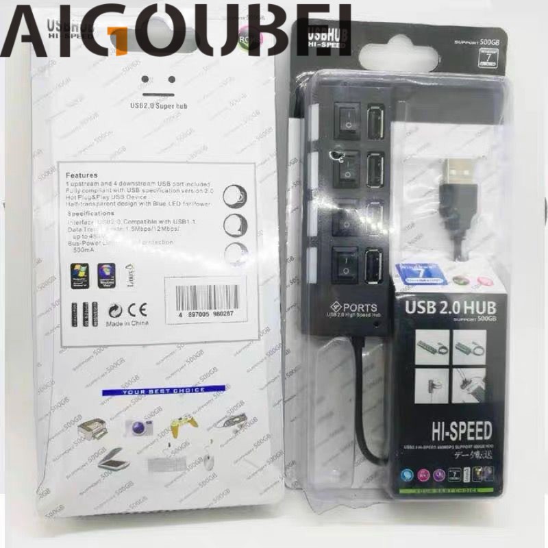 Bộ Chia 4 Cổng USB 2.0 Tốc Độ Cao 1M