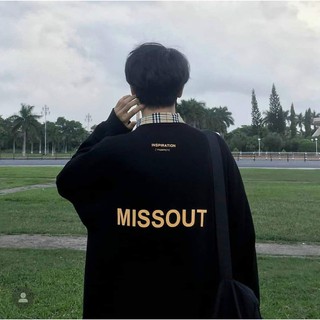 ÁO SWEATER MISSOUT UNISEX (ĐEN, TRẮNG)