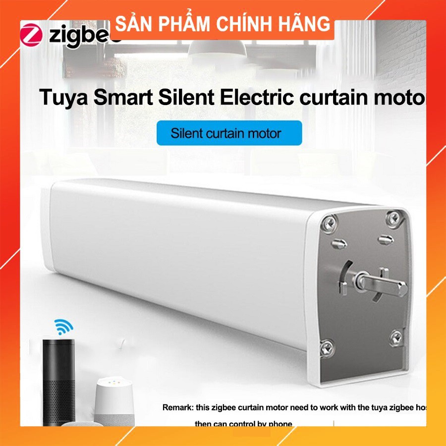 Động cơ rèm tự động Tuya Wifi/Zigbee Hỗ trợ Google/Alexa - hỗ trợ remote RF