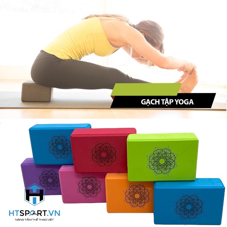 Yoga Block In Hoa Mandala, Gạch Tập Xốp Eva Cứng Gấp 3 Lần Loại Gạch Tập Thông Thường Hỗ Trợ Tập Luyện, Tạo Hiệu Quả Cao