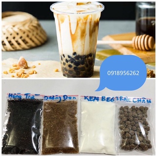 Set trà sữa trân châu đường đen ngon