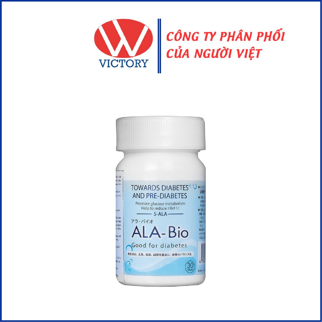 Viên ALA Bio Hộp 30 Viên Hỗ trợ người bị tiểu đường đang sử dụng thuốc hạ đường huyết