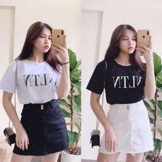 Chân váy chữ A lưng cao