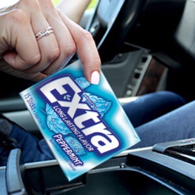 Kẹo cao su nhai không đường bạc hà cực mịn gói 15 miếng của Mỹ