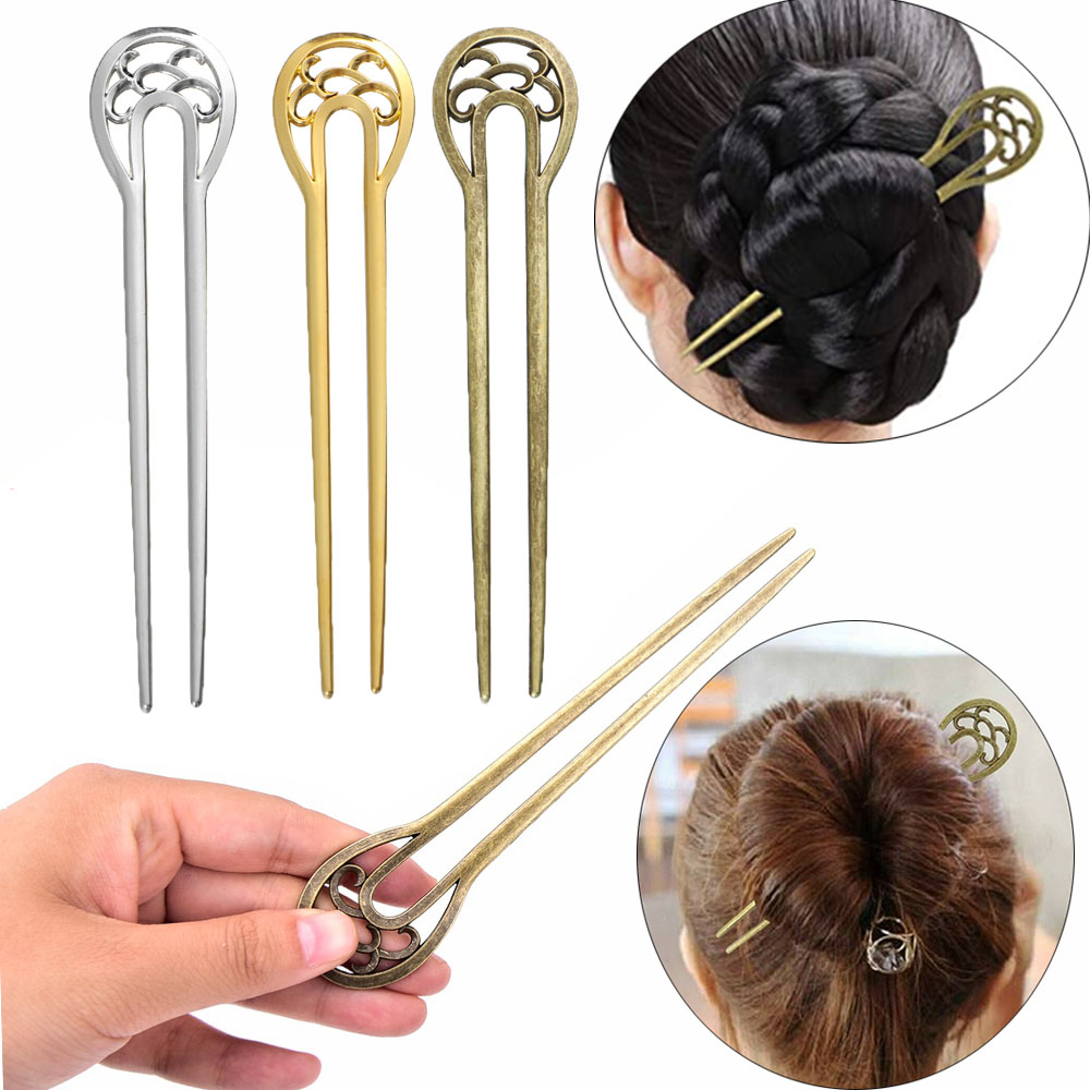 Trâm Cài Tóc Chữ U Hình Hoa Thời Trang Cho Nữ