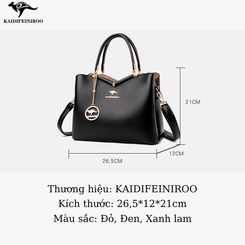 Túi xách nữ đẹp công sở to đeo chéo Hàn Quốc cao cấp hàng hiệu rẻ Kaidifeiniroo KD08 Kaidio Sz 26.5