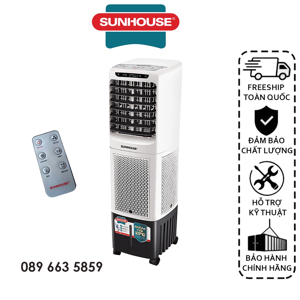 Quạt hơi nước Sunhouse SHD7713, quạt điều hòa, máy làm mát không khí Sunhouse - Bảo hành chính hãng toàn quốc