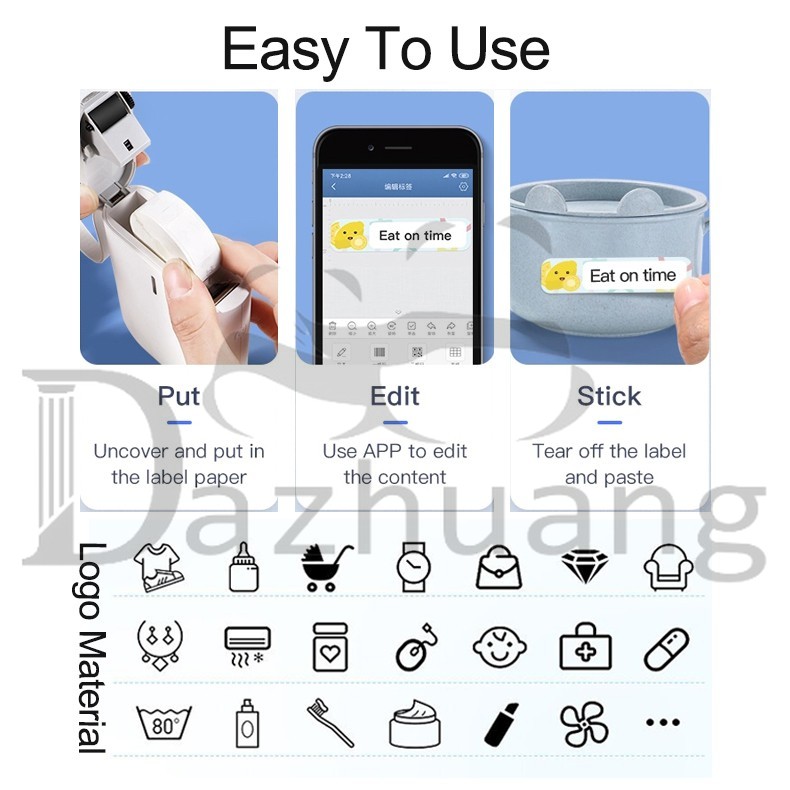 Máy In Nhãn Không Dây D11 Kèm Phụ Kiện | BigBuy360 - bigbuy360.vn