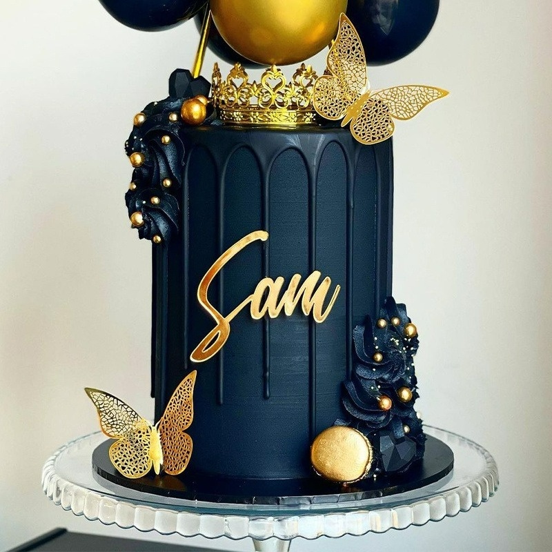 Set 12 Bươm Bướm 3D Chuyên Dùng Trang Trí Bánh Kem