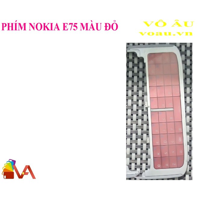 PHÍM NOKIA E75 MÀU ĐỎ