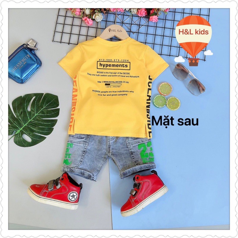 Áo bé trai lẻ size có hình in trước sau, nhiều mẫu