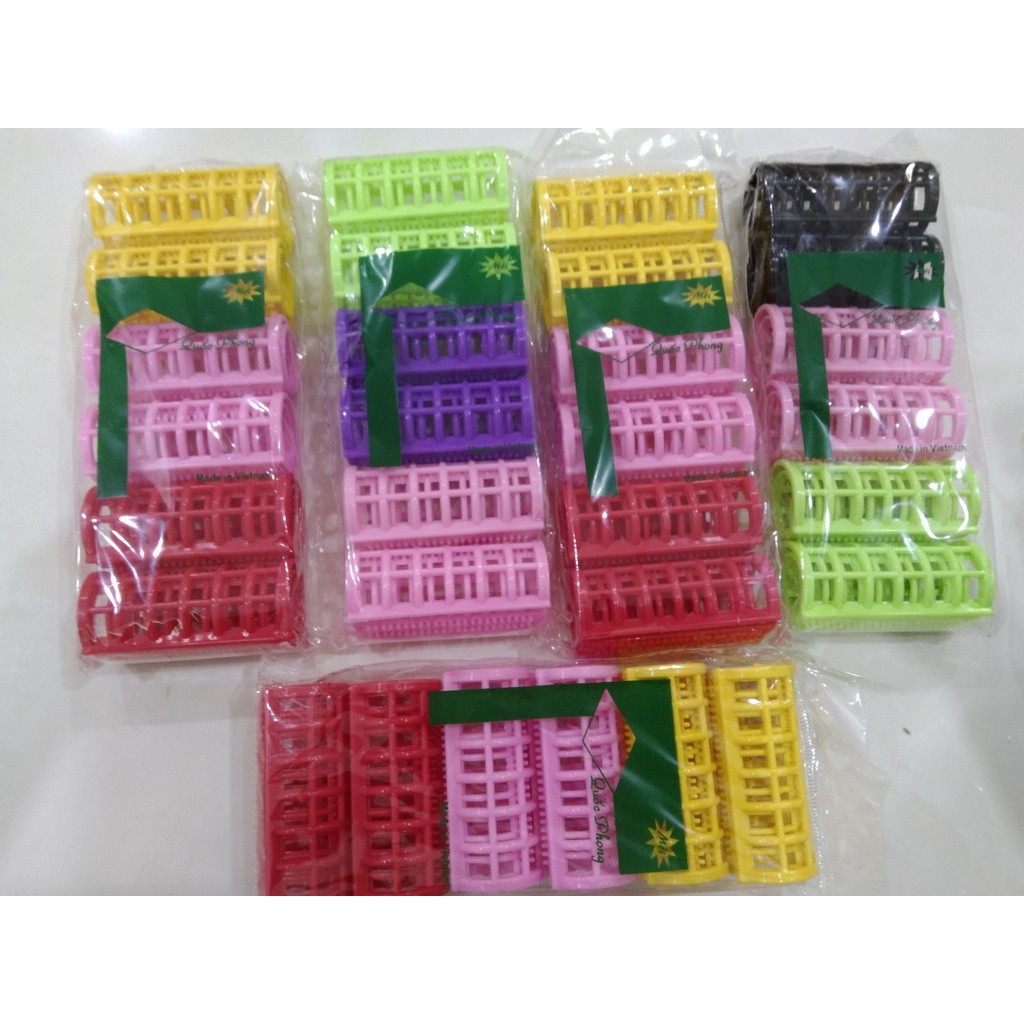 6 lô cuốn tóc, lô uốn tóc, lô mút gai uốn tóc
