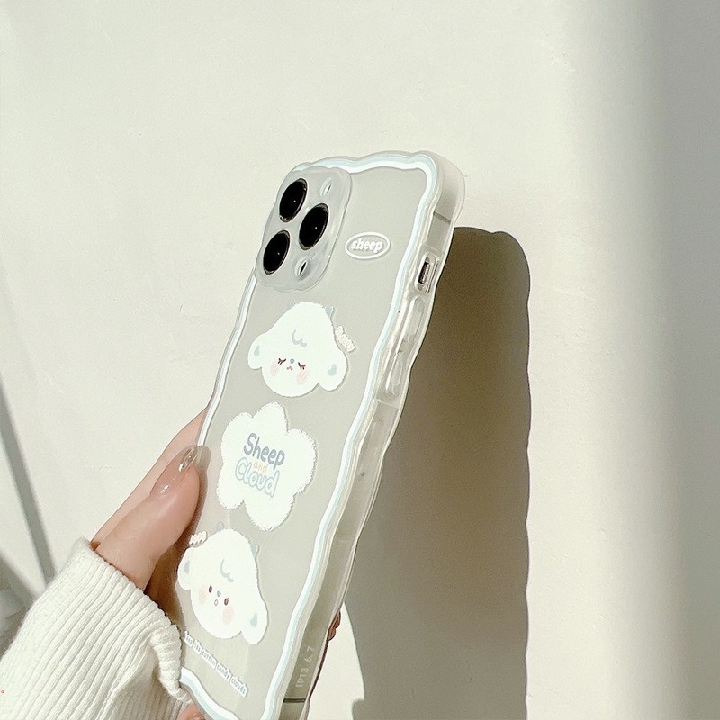 Ốp Điện Thoại TPU Silicon Mềm Họa Tiết Cừu Hoạt Hình Cho Iphone 13 12 Pro Max 12 Mini 11 Pro Max XS X 6 7 8 Plus XR