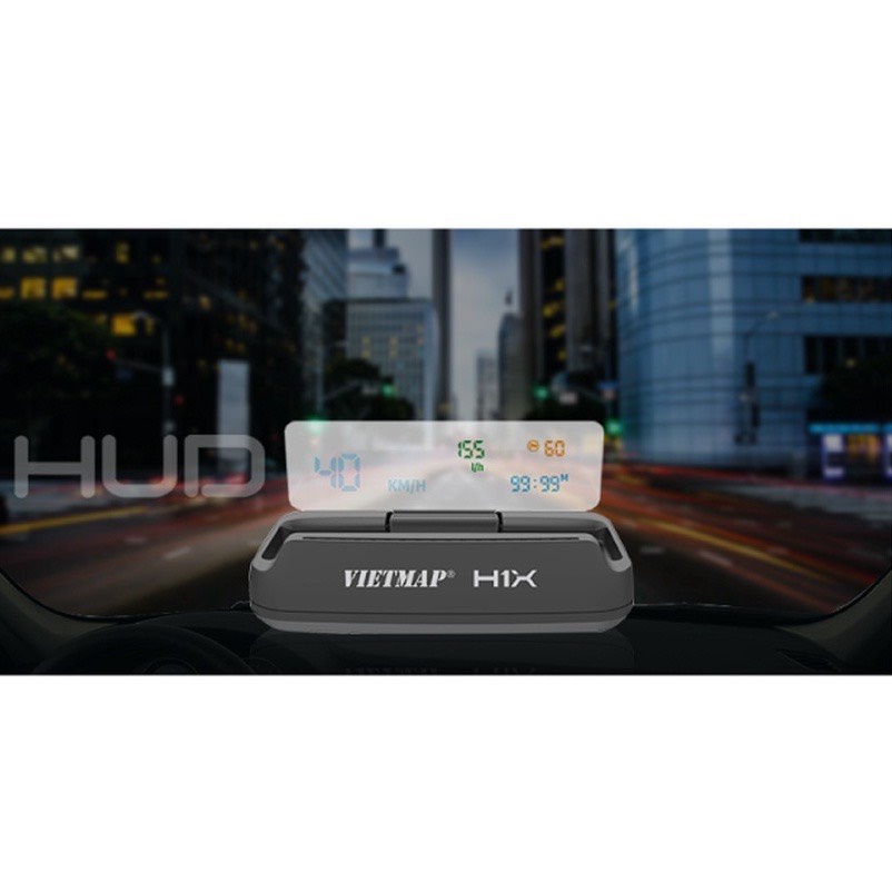 VIETMAP H1X - Màn Hình HUD Hiển Thị Thông Minh Cảnh báo biển báo - tốc độ - Hàng Chính hãng Đại Việt Auto