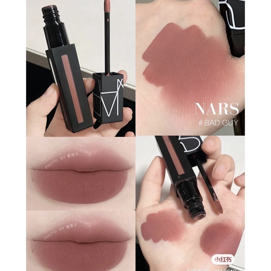Son kem Nars Slow Ride màu Bad Guy - Tông hồng đất, chất son siêu mịn mướt, phù hợp mọi loại da