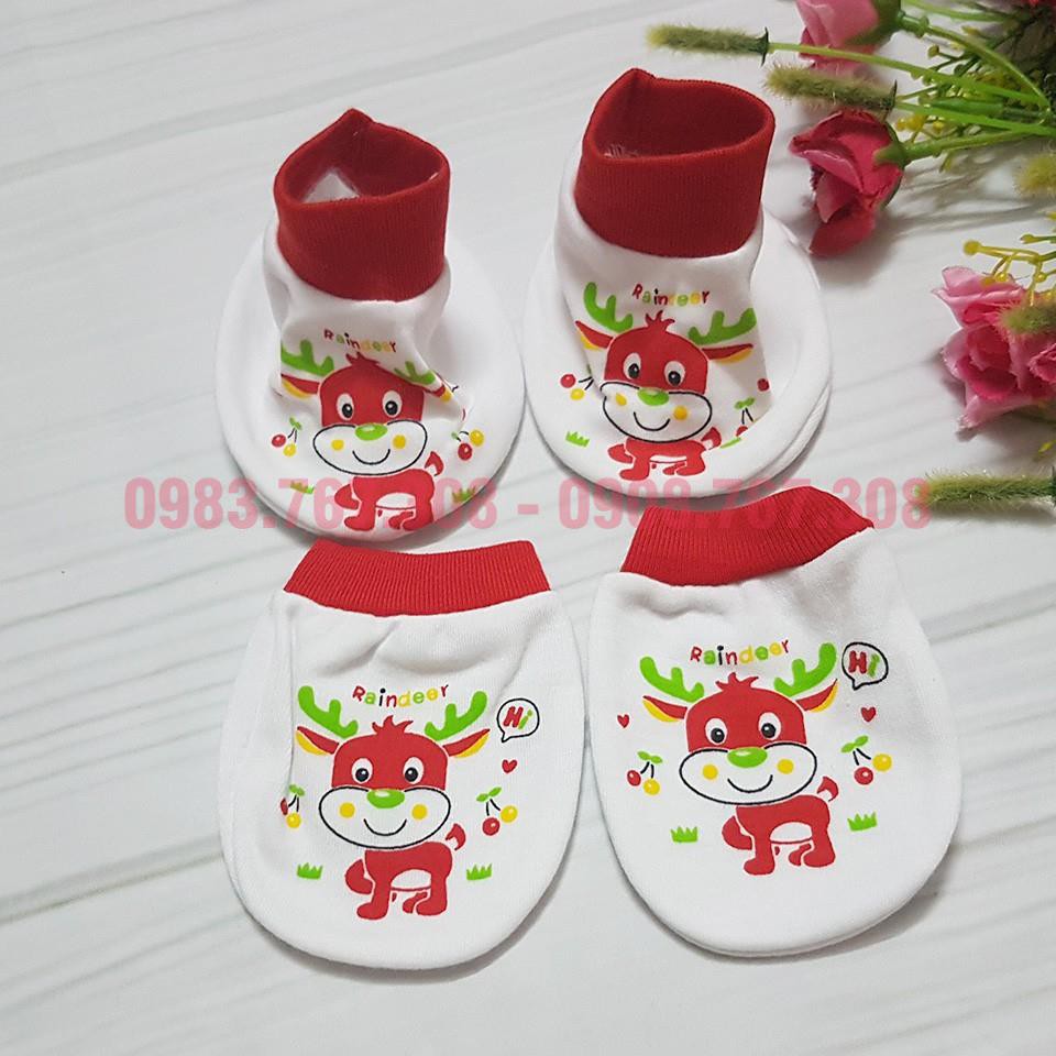 Bao Tay Chân Kerokid Cho Bé Sơ Sinh Chất Cotton - Họa Tiết Đa Dạng, Đủ Màu Cho Bé Trai, Bé Gái - BTT00105