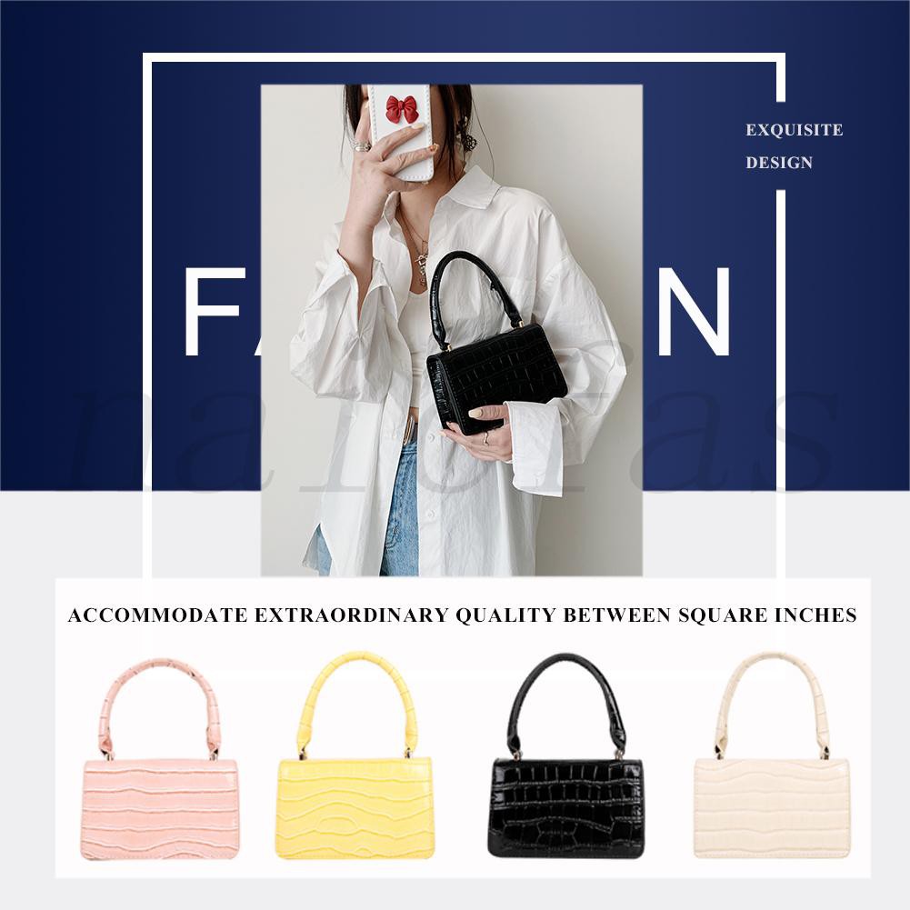 Naicfas Fashion PU Stone Pattern Pure Color Women Handbag Lady Designer Evening Bag