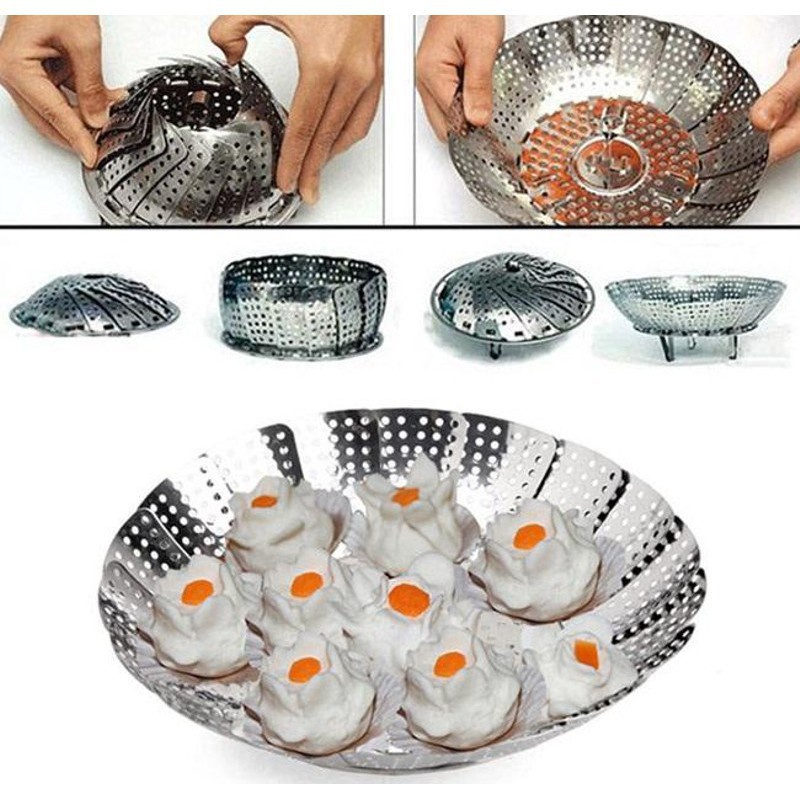 Vỉ hấp thực phẩm đồ xôi inox cao cấp sản phẩm tiện ích cho mọi nhà để hấp đồ ăn hay để ráo nước khi rửa rau tiện lợi