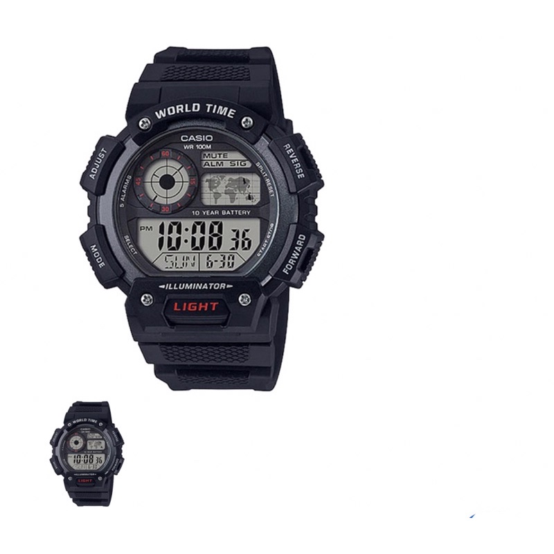 Đồng hồ thể thao World Time dành cho nam thương hiệu Casio