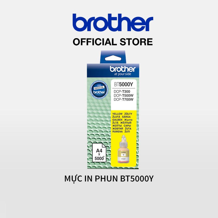 Mực in phun màu Brother BT5000Y (vàng) cho máy in phun dòng T-series