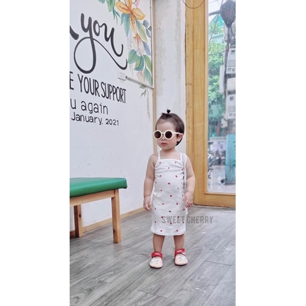 Body 2 dây vải cotton Hàn quốc mềm mịn SWEET CHERRY