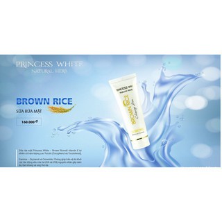 SỮA RỬA MẶT BROWN RICE PRINCESSWHITE