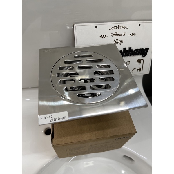 Phễu Thoát Sàn Inax FDV-12 Vuông 120x120 - inox 304 bảo hành chính hãng 2 năm