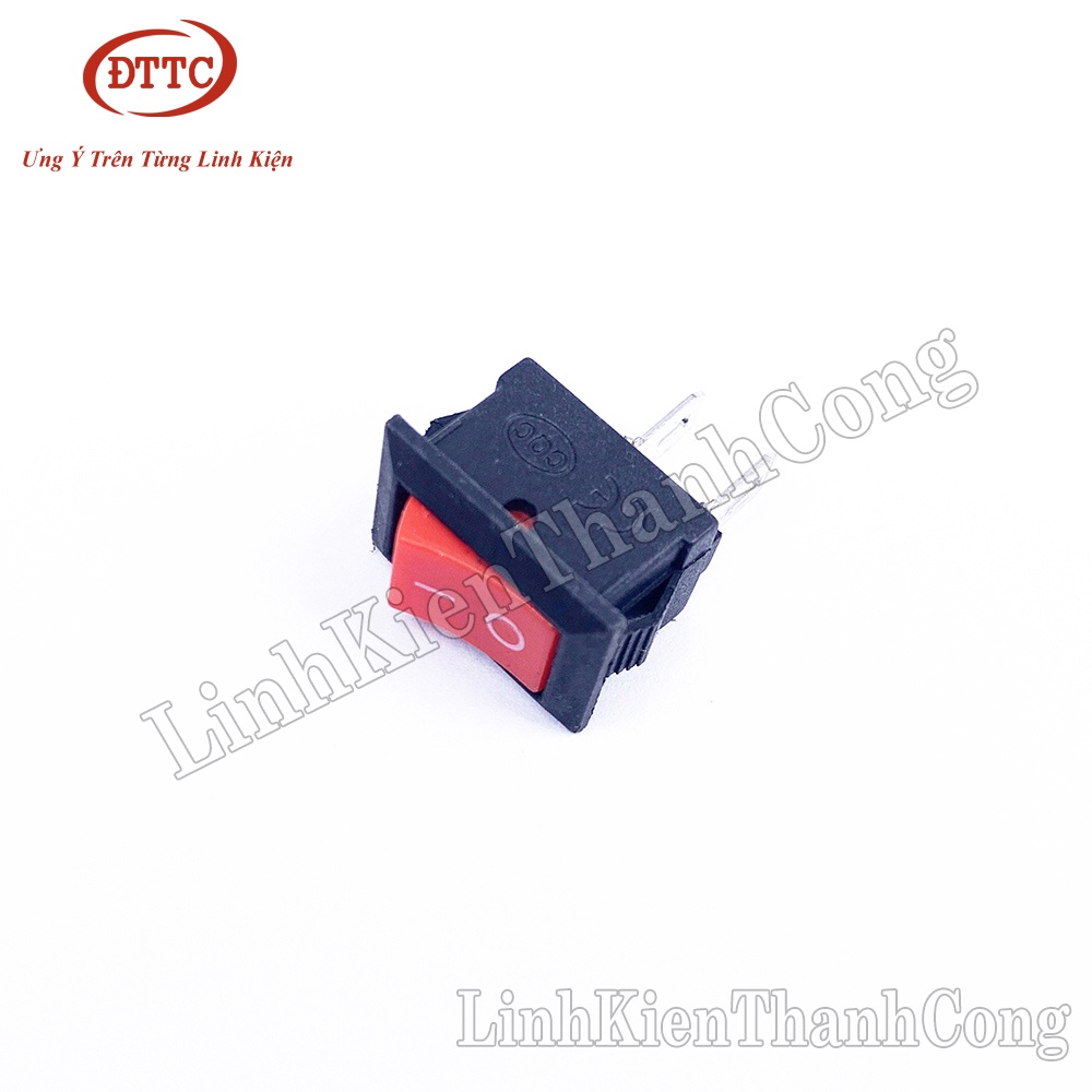 Công Tắc KCD11 2P 3A 250V 15x10mm Đỏ