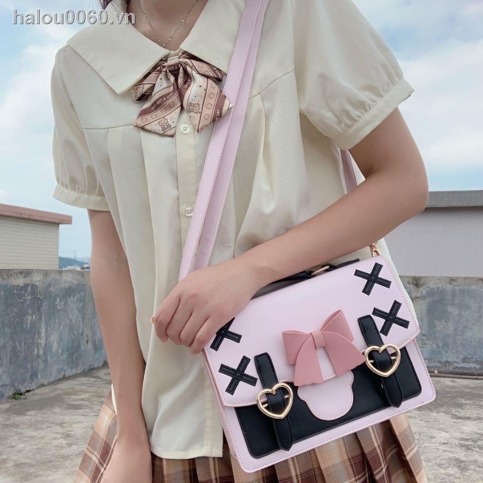 Túi Đeo Chéo Hình Vuông Nhỏ Nhắn Dễ Thương Phong Cách Lolita