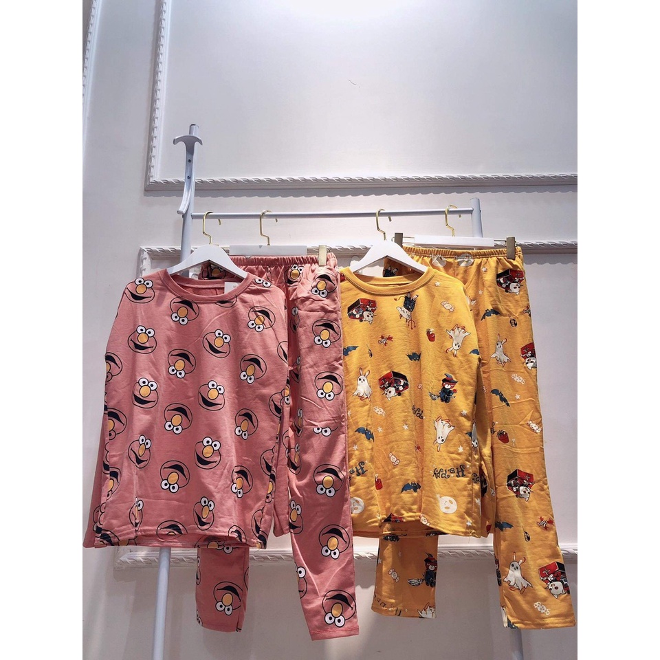 Bộ Ngủ Nữ Dài Tay Hoạt Hình Dễ Thương Chất Vải Mềm Mại Mặc Thoải Mái Mã 554 You Store